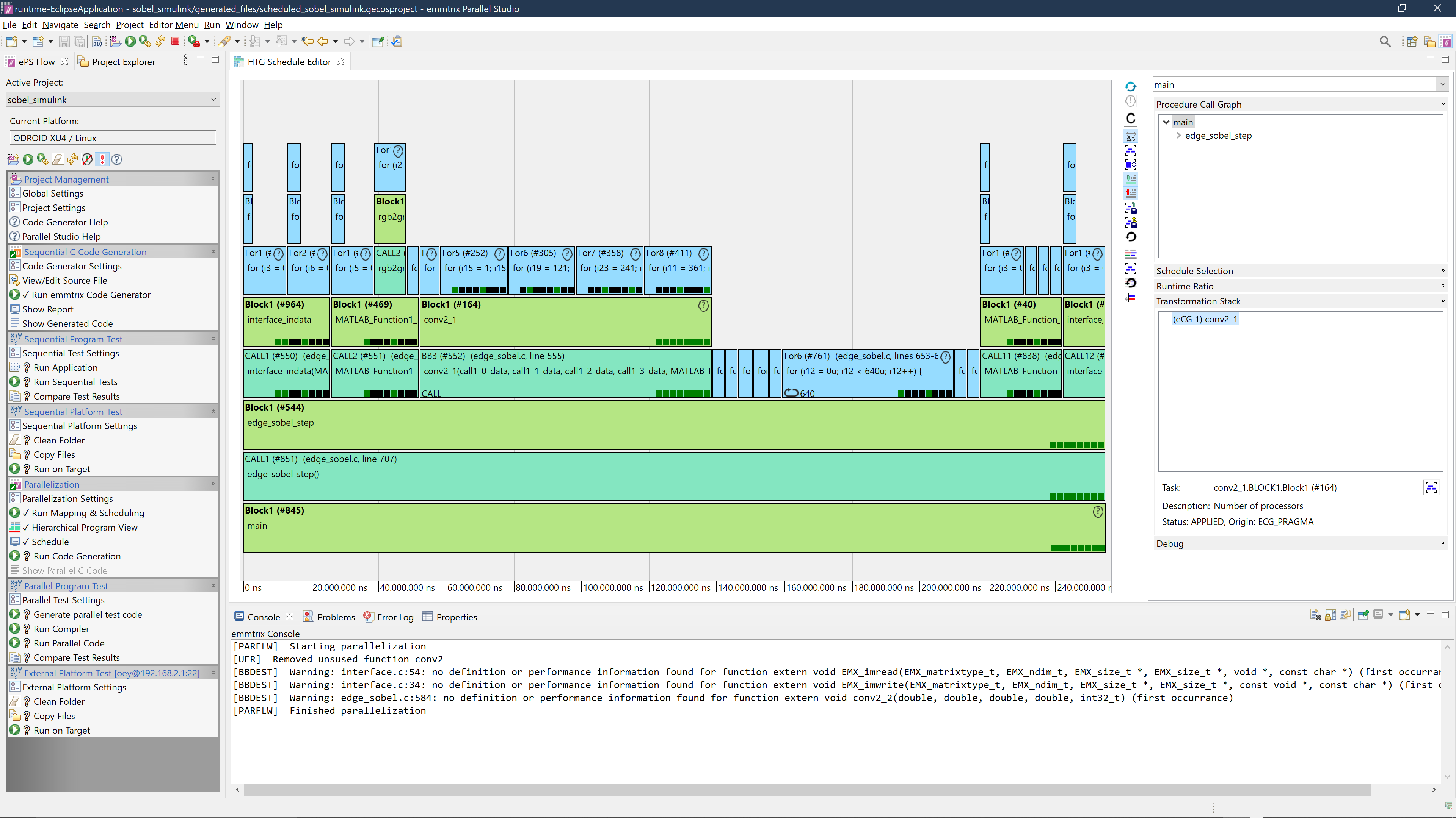 Hierachical program view screenshot