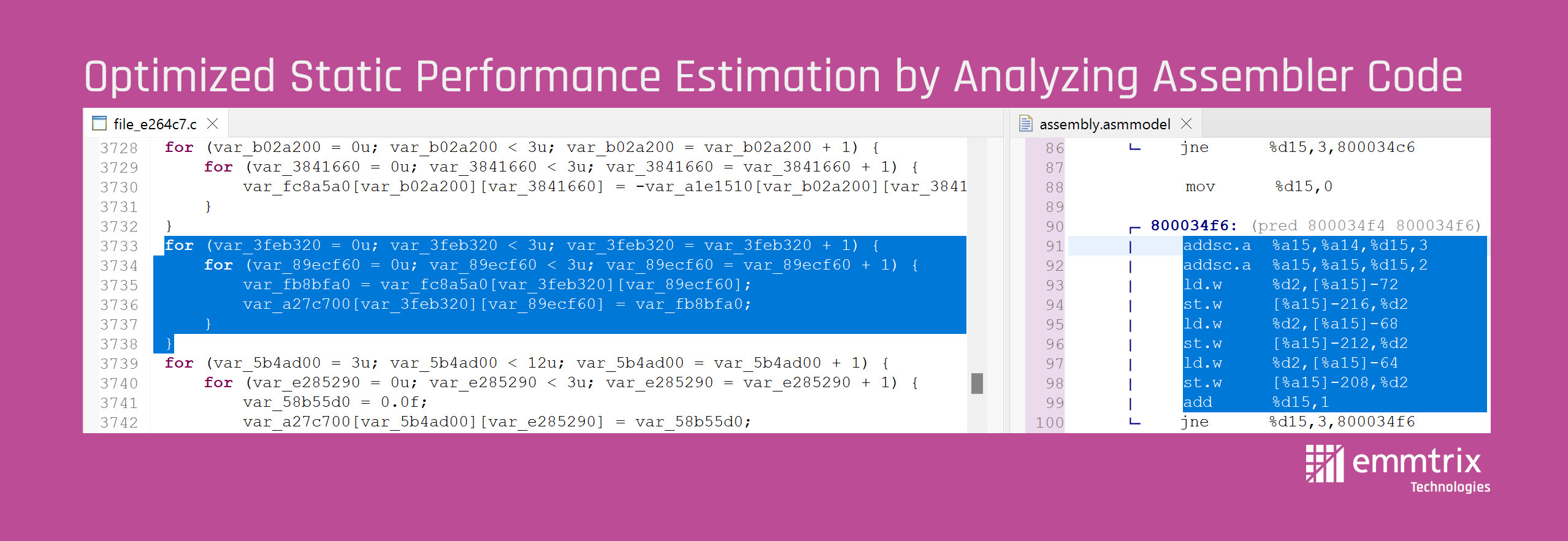 ePS Assembler View Data Dependency Chain Analysis
