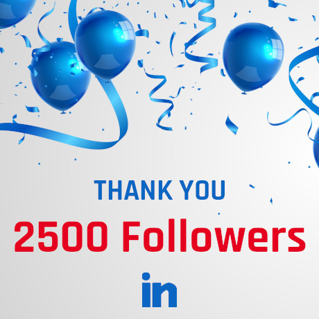 2500 Followers on LinkedIn