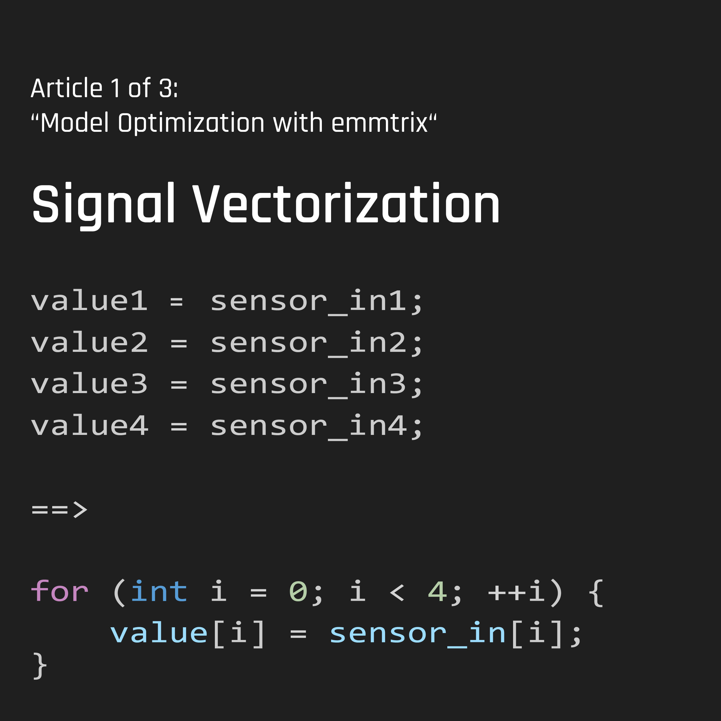 Signal Vectorization (1/3)